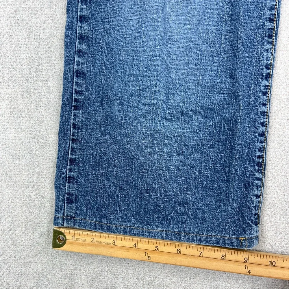 Vintage Y2K Abercrombie & Fitch Jeans Boys 12 Bootcut Baggy Youth 26x22 *